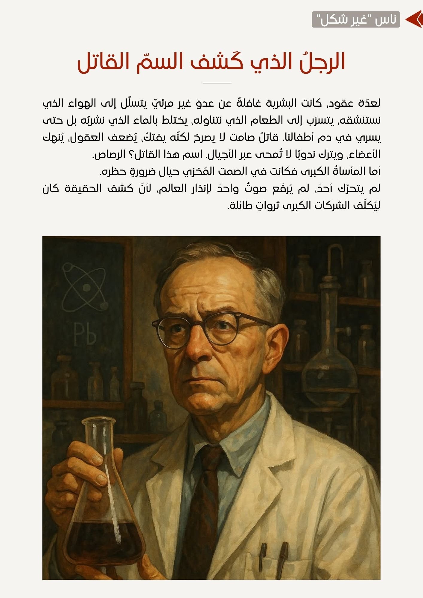 الرجلُ الذي كَشف السمّ القاتل