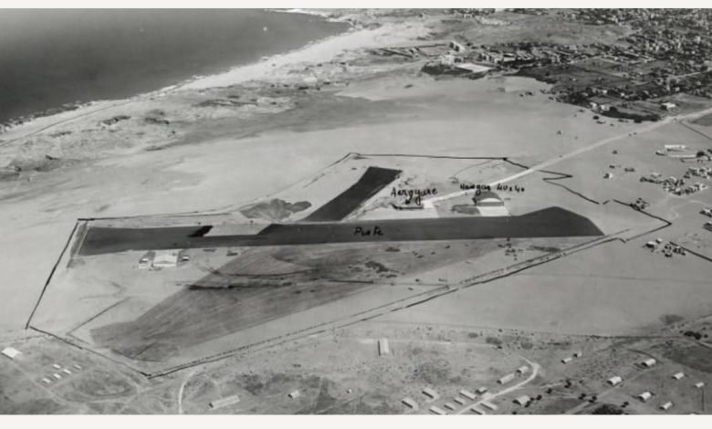 مطار بيروت التاريخي في منطقة بئر حسن عام 1938 - بيروت كالتشر