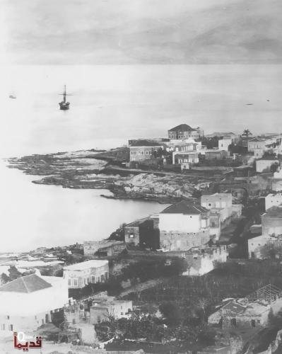 حي-المدوّر-والمرفأ-القديم-بيروت-١٨٩٩